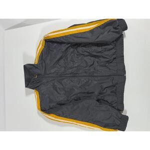 Men's Vintage Black Windbreaker Jacket Size Large